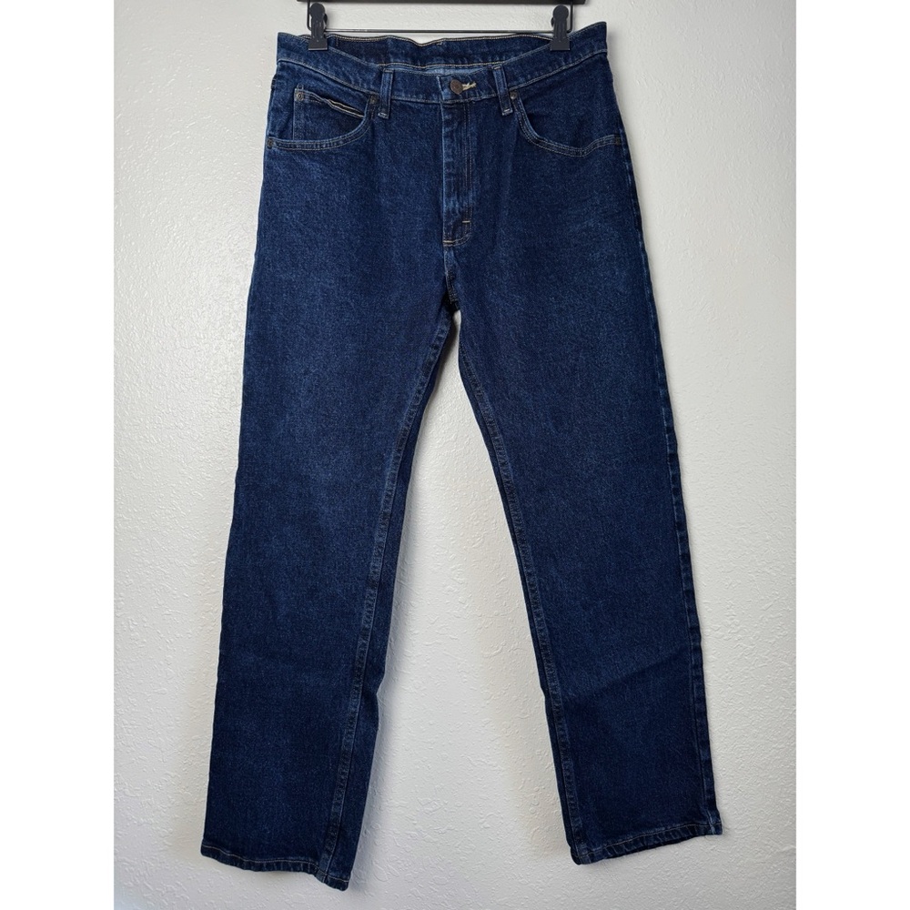 Wrangler Denim flex comfort regular fit jeans dark wash 32x32 - Picture 2 of 9